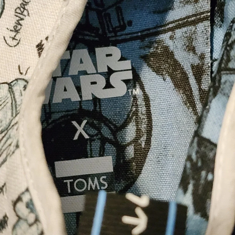 Toms Star Wars Boba Fett Mens Size 10 Lace Shoes Black Sole‎